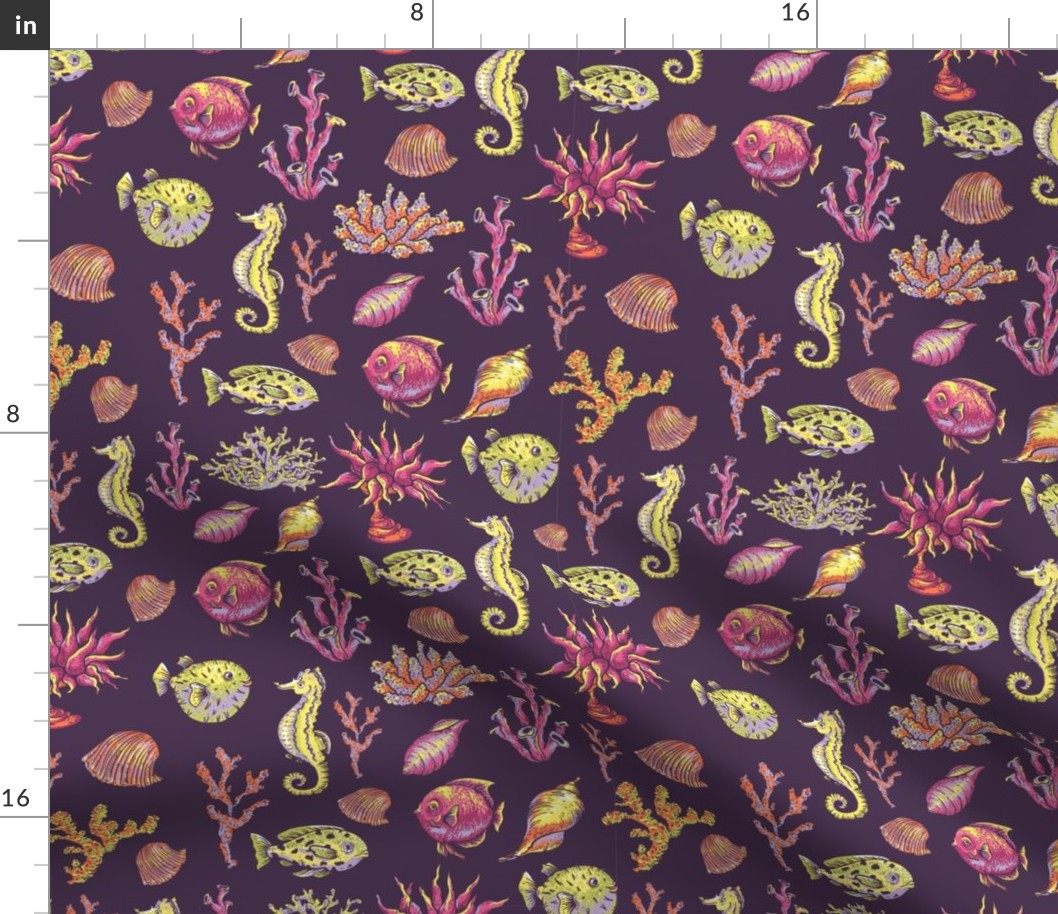 Cute underwater fish pattern