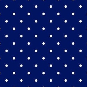 Navy Blue PolkaDots Spots