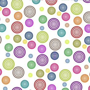 circles art with multi colors 