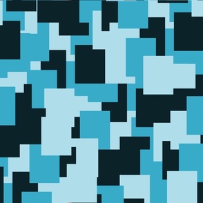 blue square art