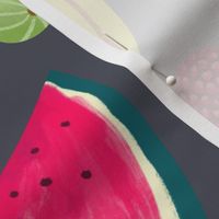 vegan paradise fruits // dark // large scale