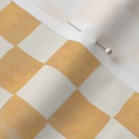 medium watercolor texture block checker in orange