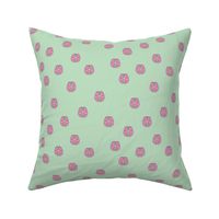 Smart is sexy - nineties style brain design for students and teachers pink mint green 