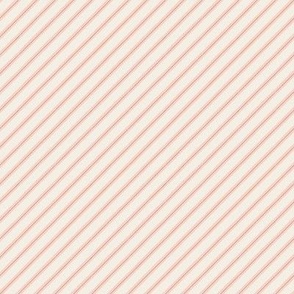 small scale simple diagonal watercolor stripe in candy pink