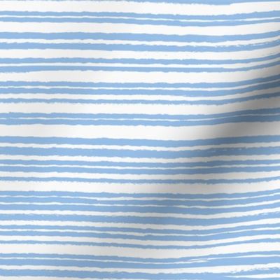 Stripe Brushstroke Blue White