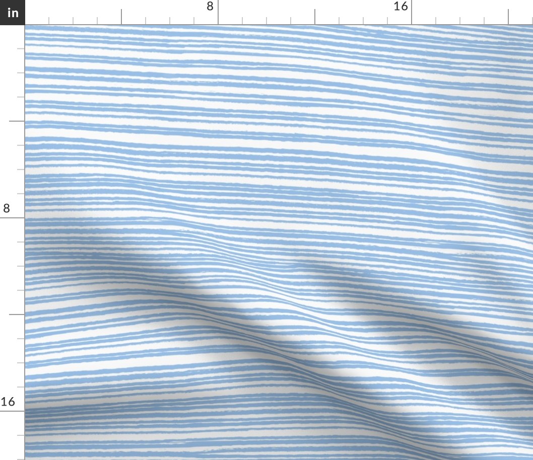 Stripe Brushstroke Blue White