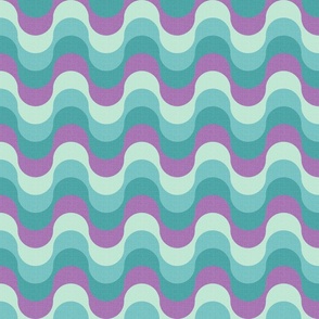 disco wave vintage retro swirl medium scale purple by Pippa Shaw