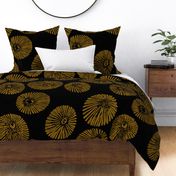 Large Opihi print gold on black