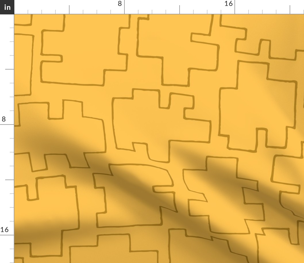 nmt Geo Puzzle Fall-saffron-gold