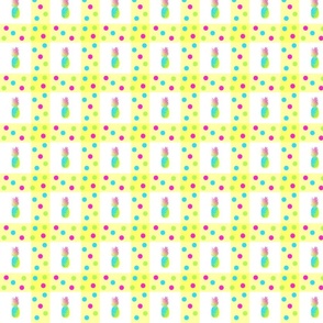 Party Pineapple Dots and Checks