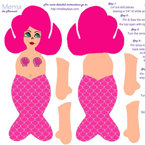 Merna the Mermaid in Pink