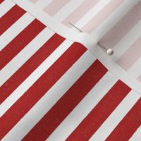 Vintage Red and white textured stripes M scale