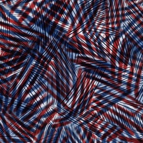 Painterly - Layered Red White Blue