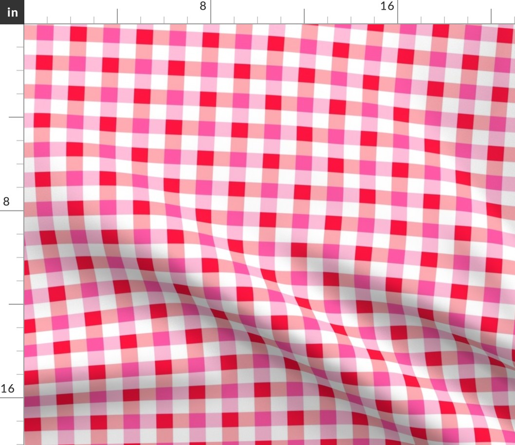 Gingham Check Cherry small