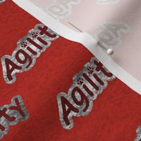 Small Bold Agility text - red