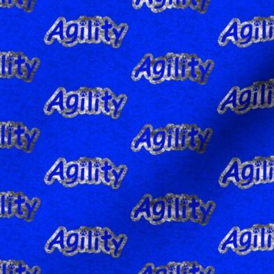 Small Bold Agility text - blue