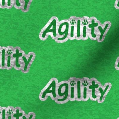 Bold Agility text - green