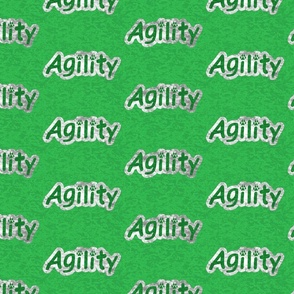 Bold Agility text - green