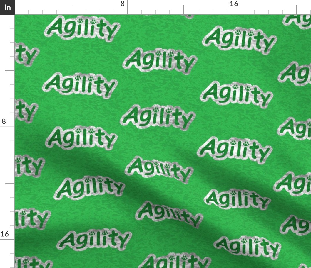 Bold Agility text - green