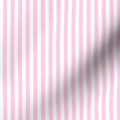 Wolfgang Nursery Suite - Skinny Petal Pink and White Stripe