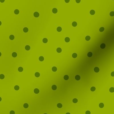 Scattered Dot - Lime green