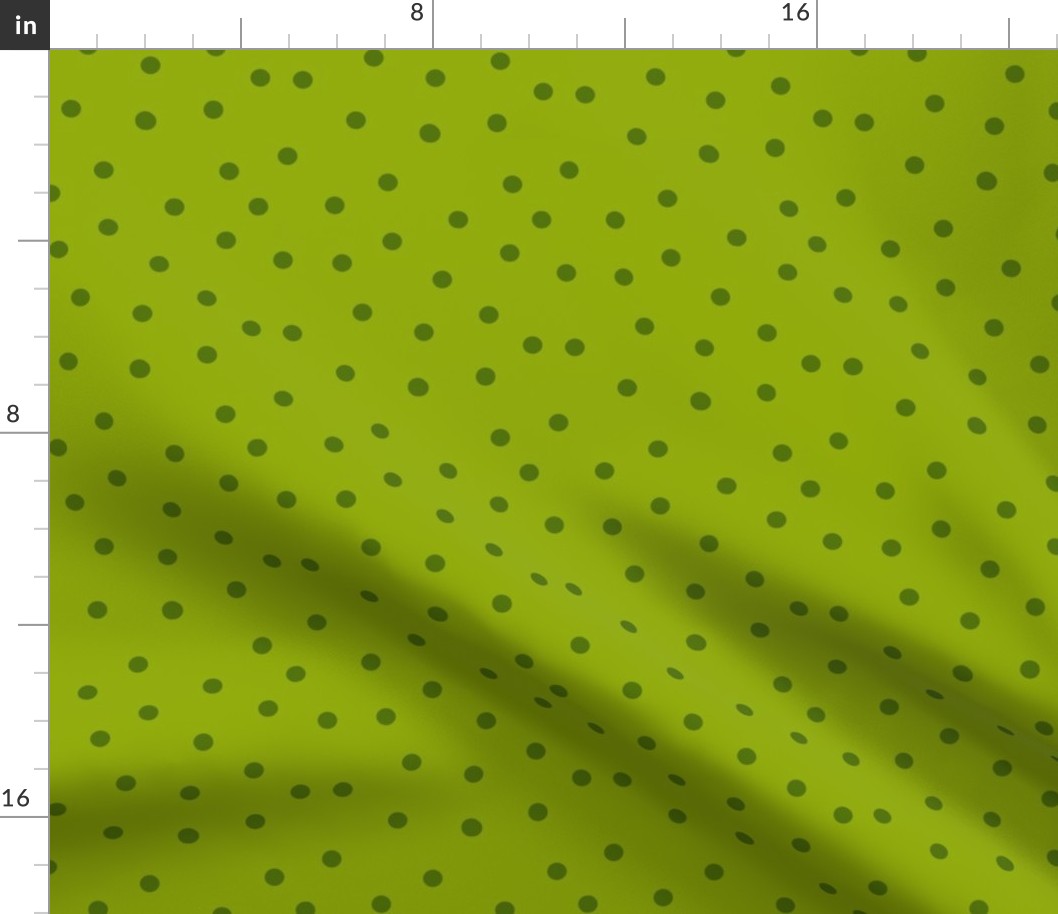 Scattered Dot - Lime green