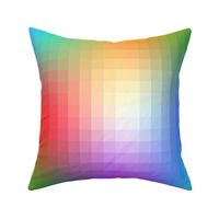 gradients in 1" pixelsquares, bright rainbow colors