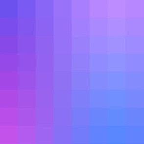 one-inch gradient pixelsquares - purple, blue, pink, lavender, magenta