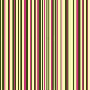 Jungle Happiness Stripes-Canary_ Forest and Fuschia