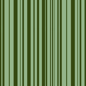 Jungle Happiness Stripes-Light Sage and Forest