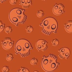 Offset Skulls (Orange)