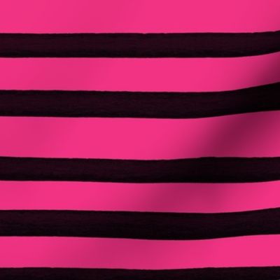 Stripes - fuchsia/black