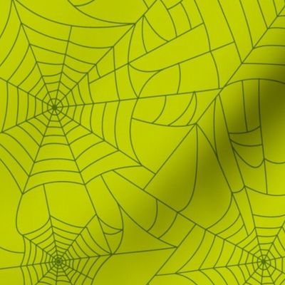 Spiderwebs - acid green