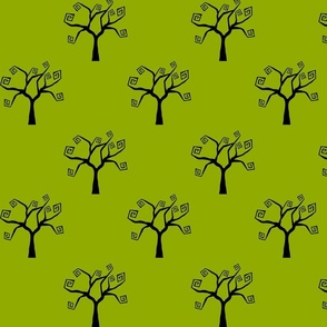 Spooky trees- lime