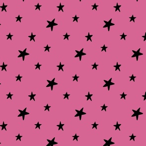 Stars - Strawberry Sherbert/black