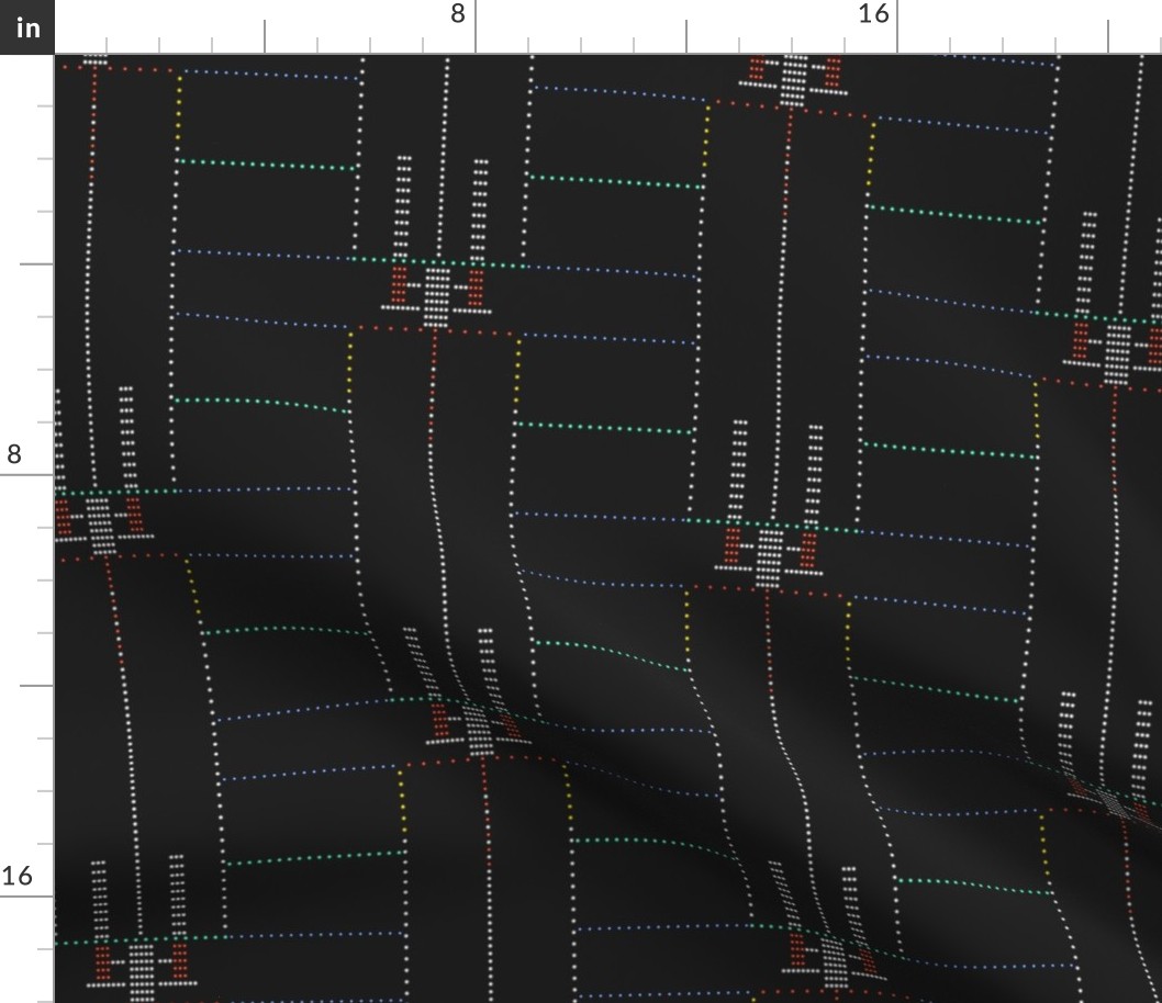 Runway Lights at Night