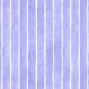 Periwinkle Very Peri Broad Vertical Stripes - Ditsy Scale - Watercolor Textured Lavender 6667AB