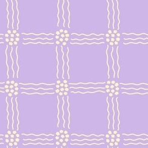 morning dream checkers on purple