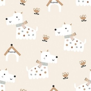 Dog dots pattern Woof