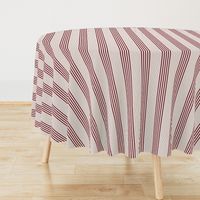 French Farmhouse Stripes Claret 77222c and Natural fefdf4