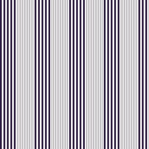 French Farmhouse Stripes Voodoo Lily 2e1b45 and Natural fefdf4
