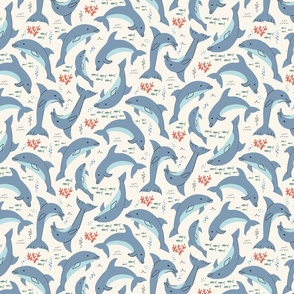 Cheerful dolphins 