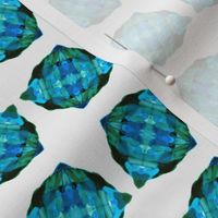sapphire blue watercolor ocean diamonds