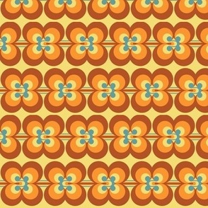 70s floral design pattern - small