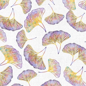 (L) Lacy Gingko // Purple and Yellow