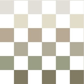 checkerboard: mossy, verde, cypress, maple, cake batter, moth
