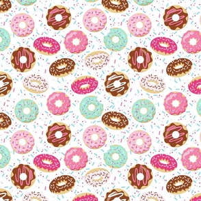 Sweet Donuts With Sprinkles