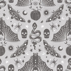 Gothic Halloween All Gray Grey by Angel Gerardo