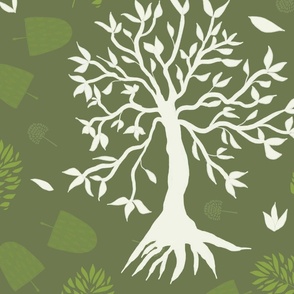 Tree of Life Pale Lime Green jpg