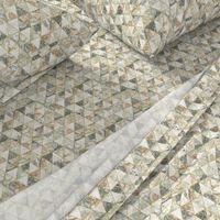 Triangular Marbled Tiles in Sage Green - Small Scale - Evergreen Fog Olive Tan Beige Triangles Faux Textures